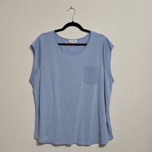 Calvin Klein Light Blue Short Sleeve Top
